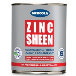 Mercola Zinc Sheen Αντισκωριακό Αστάρι - Χρώμα Ψυχρού Γαλβανίσματος